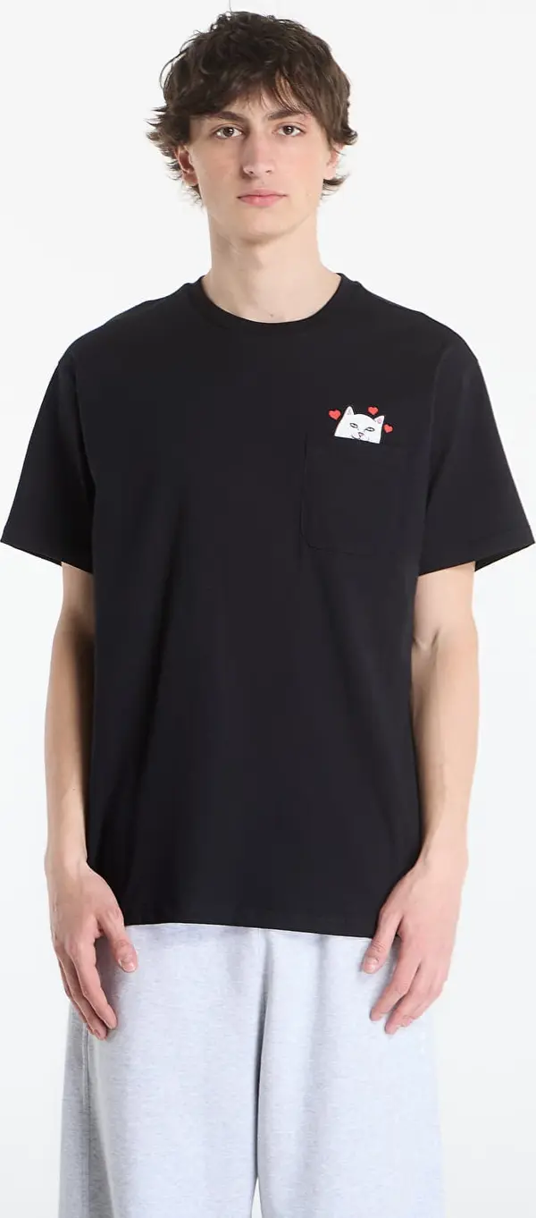 RIPNDIP Тениска RIPNDIP Nermal Loves Pocket Tee Black Wash L