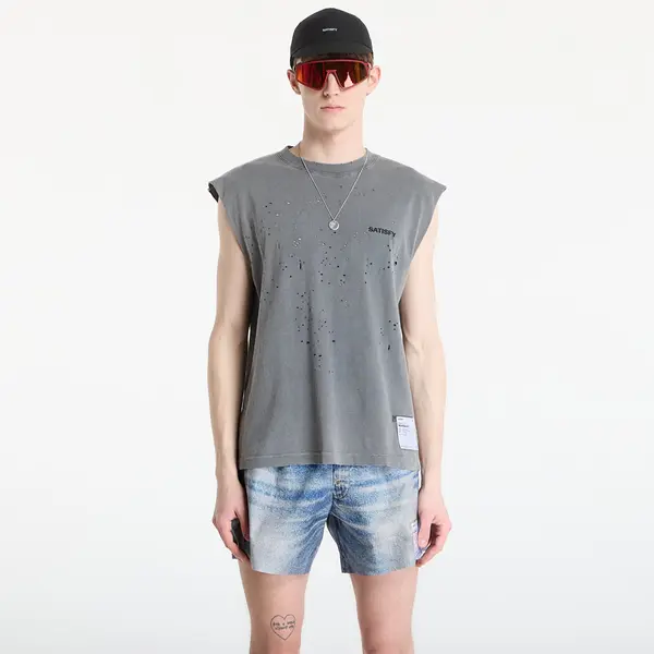 Satisfy Тениска Satisfy MothTech Muscle Tee Faded Black S