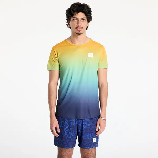 SAYSKY Тениска SAYSKY Drip Dye Flow T-Shirt Blue Aop XS