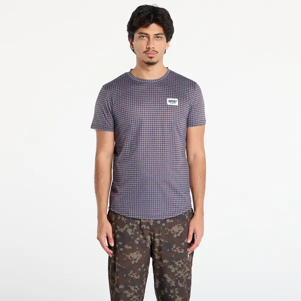 SAYSKY Тениска SAYSKY Houndstooth Combat T-Shirt Blue Aop XL
