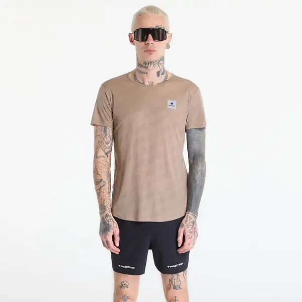 SAYSKY Тениска SAYSKY Reactive Flow T-shirt Dark Beige Logo L