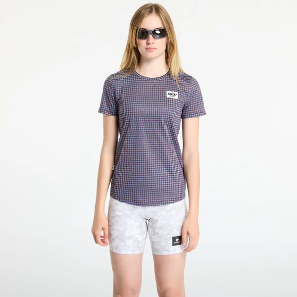 SAYSKY Тениска SAYSKY W Houndstooth Combat T-Shirt Blue Aop XS