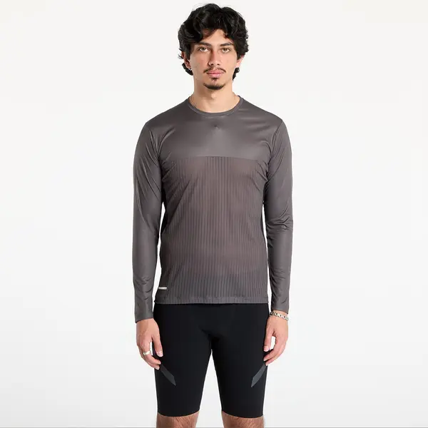 SOAR Running Тениска SOAR Men's Long Sleeve Hot Weather T-Shirt Black/ Grey L