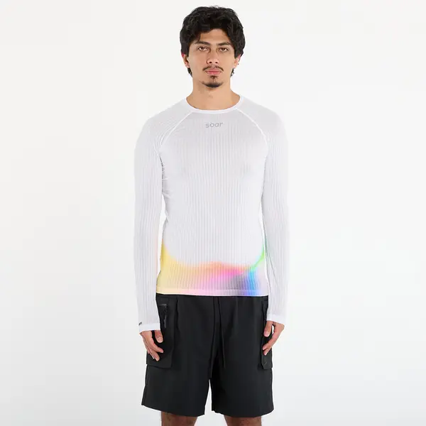 SOAR Running Тениска SOAR Race Base White/ Summer Rainbow S