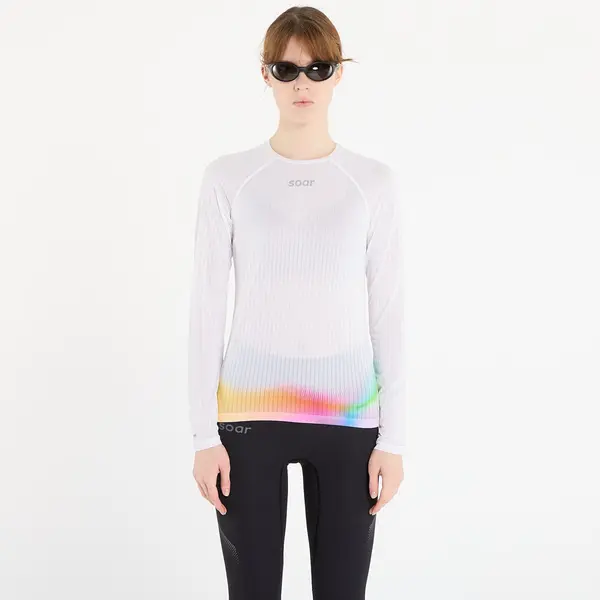 SOAR Running Тениска SOAR Race Base White/ Summer Rainbow S