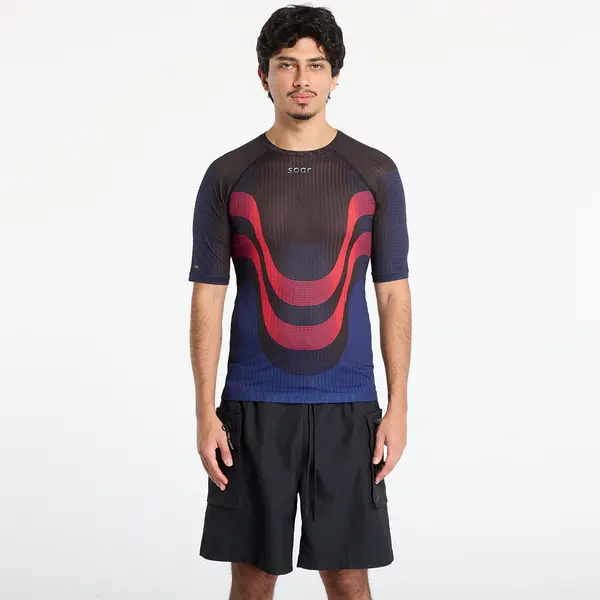 SOAR Running Тениска SOAR Race Tee Black/ Red/Navy L