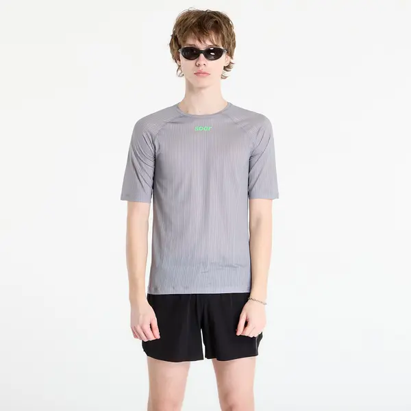 SOAR Running Тениска SOAR Race Tee Silver Grey L