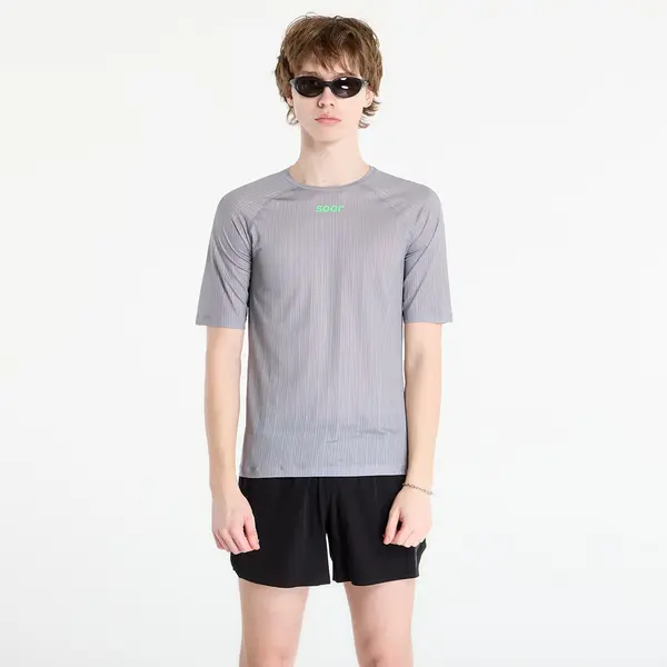 SOAR Running Тениска SOAR Race Tee Silver Grey M