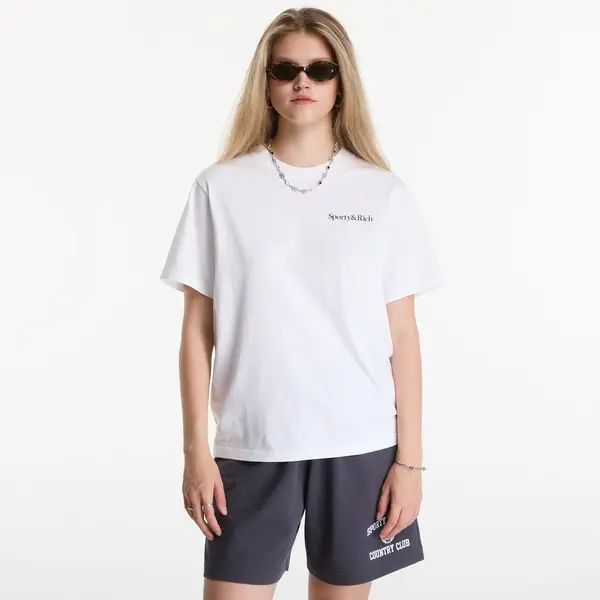 Sporty & Rich Тениска Sporty & Rich Drink More Water Tshirt UNISEX White L