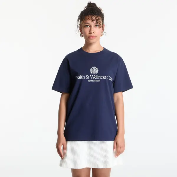 Sporty & Rich Тениска Sporty & Rich H&W Crest Tshirt UNISEX Dark Navy XL