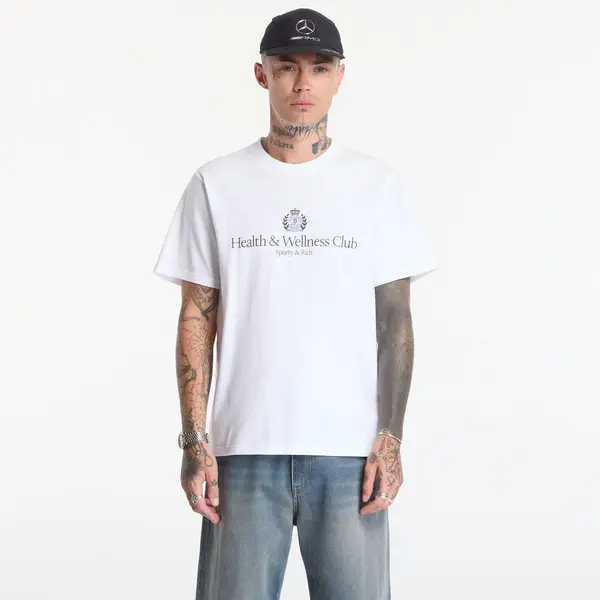Sporty & Rich Тениска Sporty & Rich H&W Crest Tshirt UNISEX White M