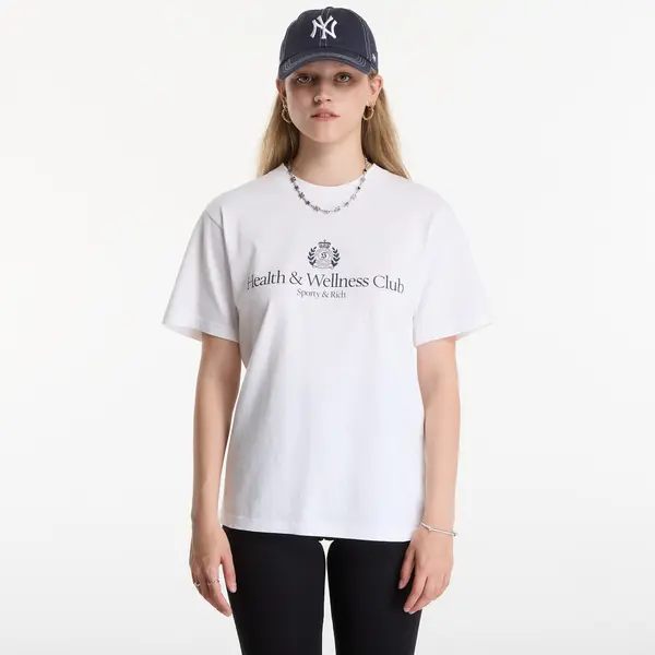 Sporty & Rich Тениска Sporty & Rich H&W Crest Tshirt UNISEX White M