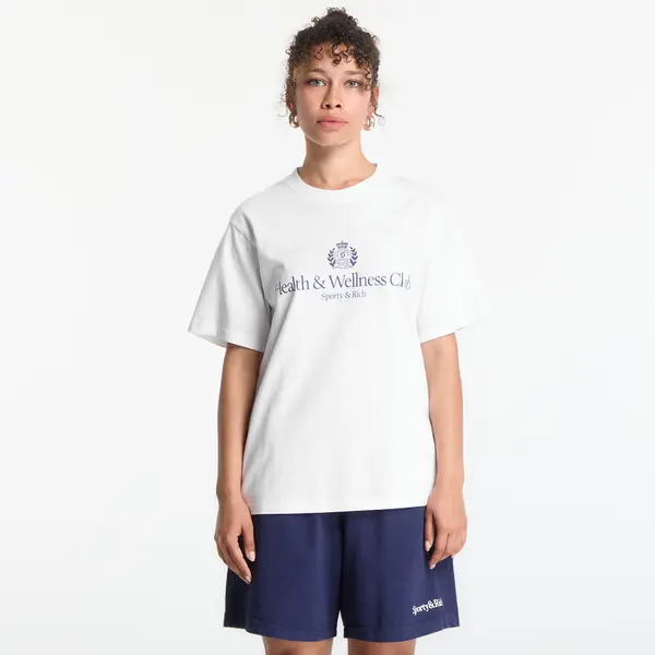 Sporty & Rich Тениска Sporty & Rich H&W Crest Tshirt UNISEX White S