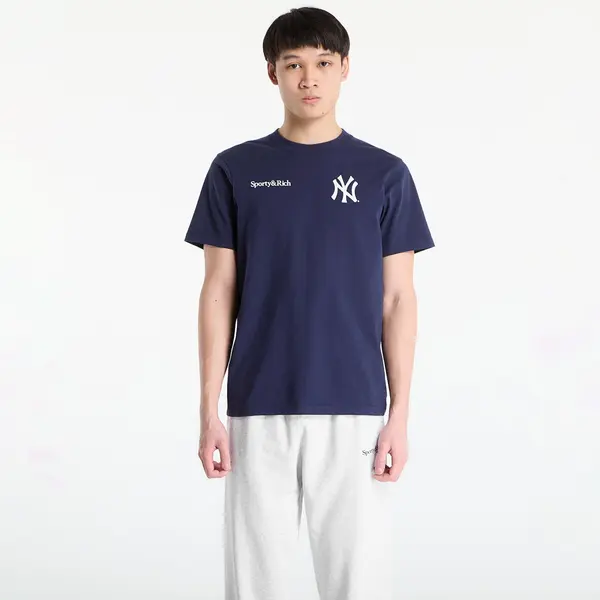 Sporty & Rich Тениска Sporty & Rich Yankees Curve T-Shirt UNISEX Dark Navy M