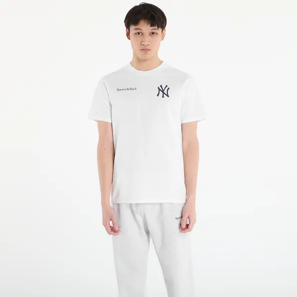 Sporty & Rich Тениска Sporty & Rich Yankees Curve T-Shirt UNISEX White S
