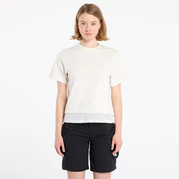 The North Face Тениска The North Face Fabric Mix Ss Tee - Ap White Dune L