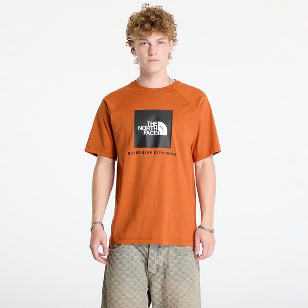 The North Face Тениска The North Face M S/S Raglan Redbox Tee Earthen Copper S
