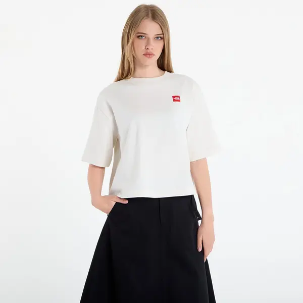 The North Face Тениска The North Face Redbox S/S Boxy Tee White Dune S