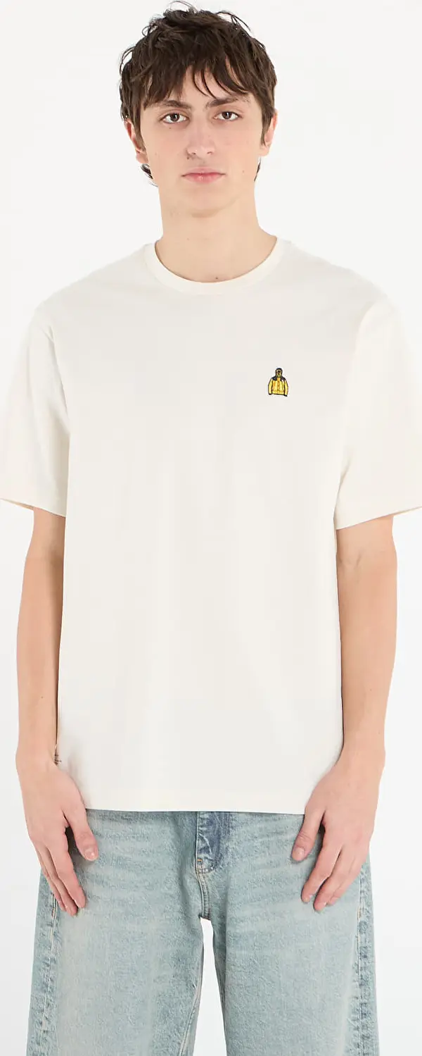 The North Face Тениска The North Face S/S Icon Mountain Jckt Relaxed Tee UNISEX White Dune S