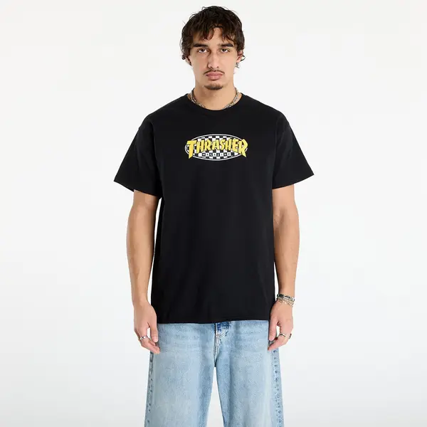 Thrasher Тениска Thrasher Checkered Oval T-Shirt Black XL