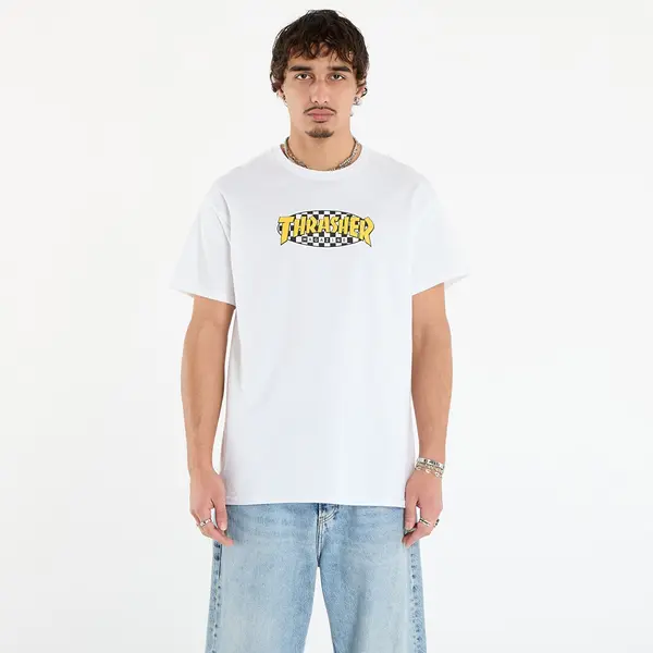 Thrasher Тениска Thrasher Checkered Oval T-Shirt White M