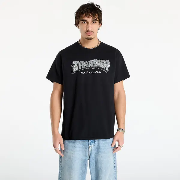 Thrasher Тениска Thrasher Disco by Spanky T-Shirt Black M