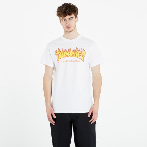 Thrasher Тениска Thrasher Flame Logo T-Shirt White S