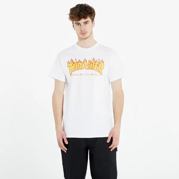 Thrasher Тениска Thrasher Flame Logo T-Shirt White XXL