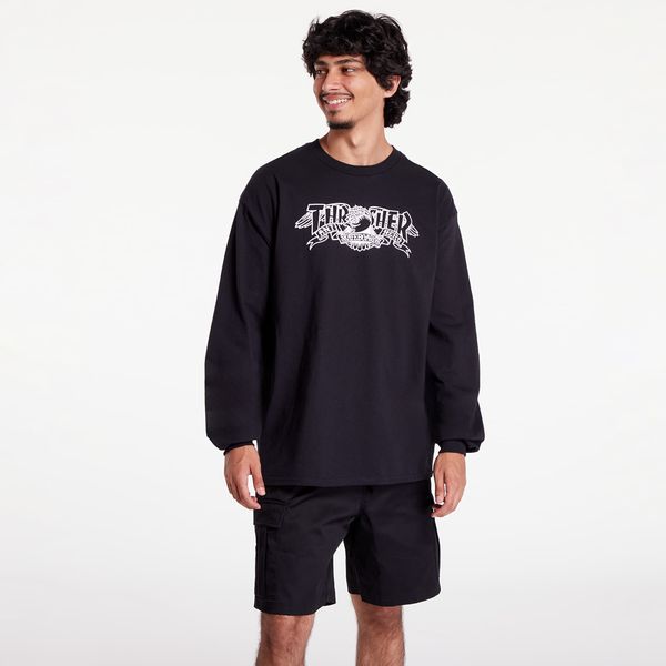 Thrasher Тениска Thrasher Mag Banner Long Sleeve Tee Black L