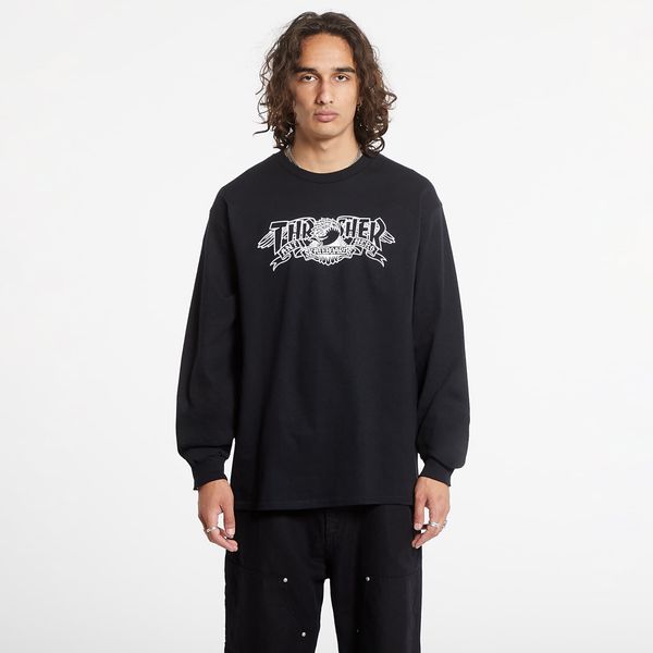 Thrasher Тениска Thrasher Mag Banner Long Sleeve Tee Black M