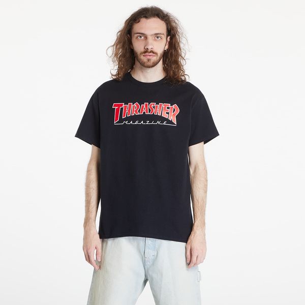 Thrasher Тениска Thrasher Outlined T-shirt Black M