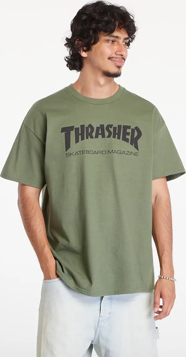 Thrasher Тениска Thrasher Skate Mag T-Shirt Army Green M