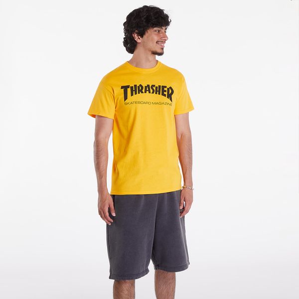 Thrasher Тениска Thrasher Skate Mag T-Shirt Gold/ Black S