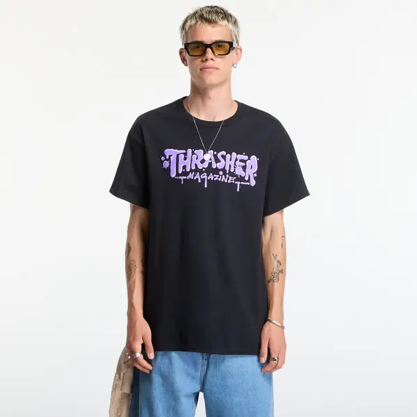 Thrasher Тениска Thrasher Wet Paint T-Shirt Black XL