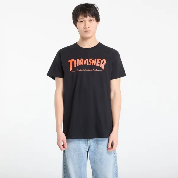 Thrasher Тениска Thrasher x Spitfire Big Head Jake T-Shirt Black M