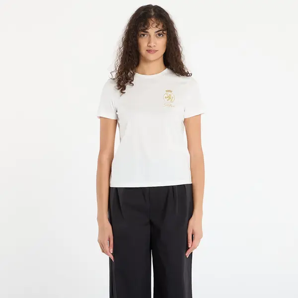 Tommy Hilfiger Тениска Tommy Hilfiger Gold Crest Reg Ss Tee White L
