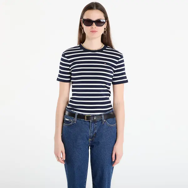 Tommy Hilfiger Тениска Tommy Hilfiger Slim Cody C-Nk S/S Tee Breton Stripe Dark Night/ Ecru M