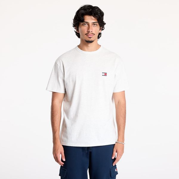 Tommy Hilfiger Тениска Tommy Jeans Badge Crew Neck T-Shirt Silver Grey Htr M