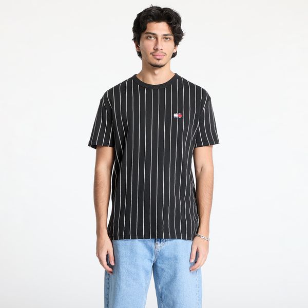 Tommy Hilfiger Тениска Tommy Jeans Reg Stripe Badge Top Black L