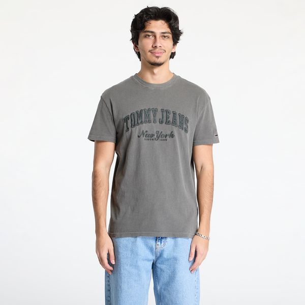 Tommy Hilfiger Тениска Tommy Jeans Reg Vintage Varsity Tee Black S