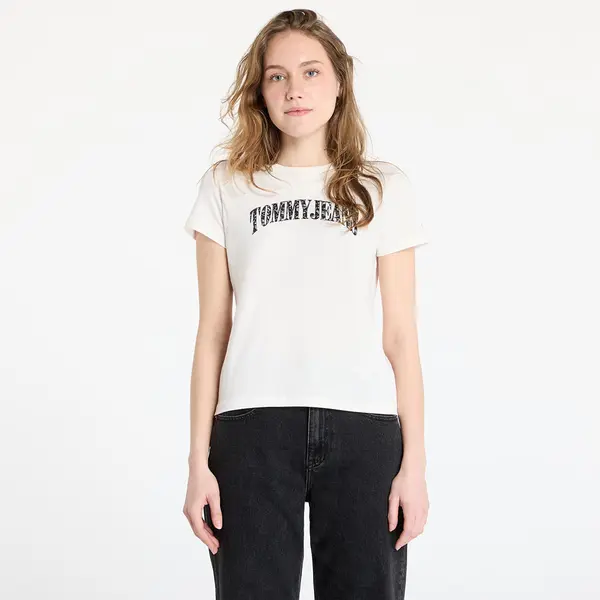 Tommy Hilfiger Тениска Tommy Jeans Regular Floral Varsity Tee White S