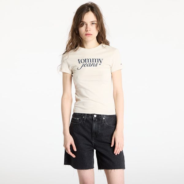 Tommy Hilfiger Тениска Tommy Jeans Slim Essential Tee Beige XS