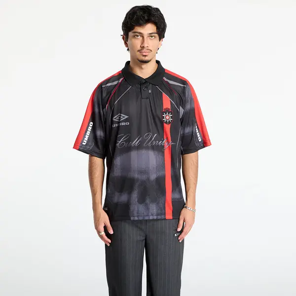 Umbro Тениска Umbro 01 03 Polo Black/ Red L