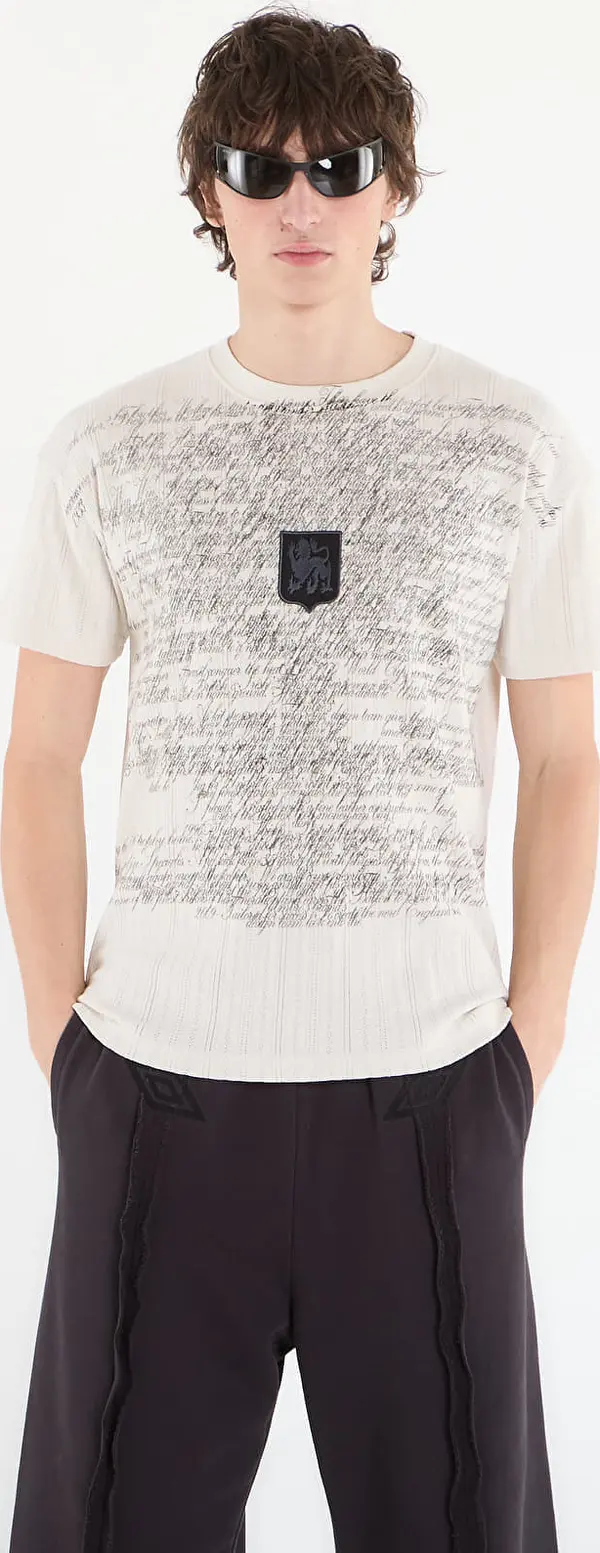 Umbro Тениска Umbro by SlamJam Biography Pointelle Baby Tee White Powder L