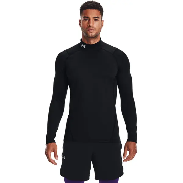 Under Armour Тениска Under Armour Cg Armour Fitted Mock Black/ White M