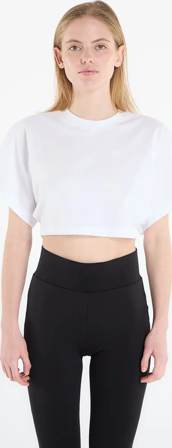Under Armour Тениска Under Armour Cropped Script SS Tee White XS