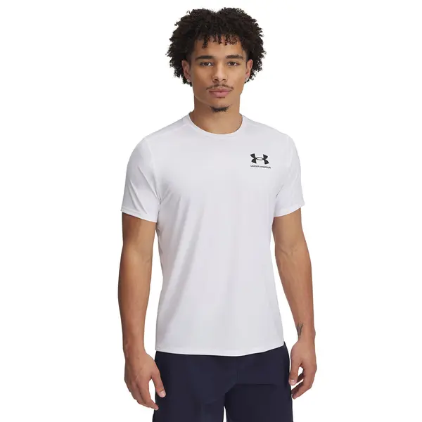 Under Armour Тениска Under Armour Heatgear Fitted SS Tee White/ Black XL