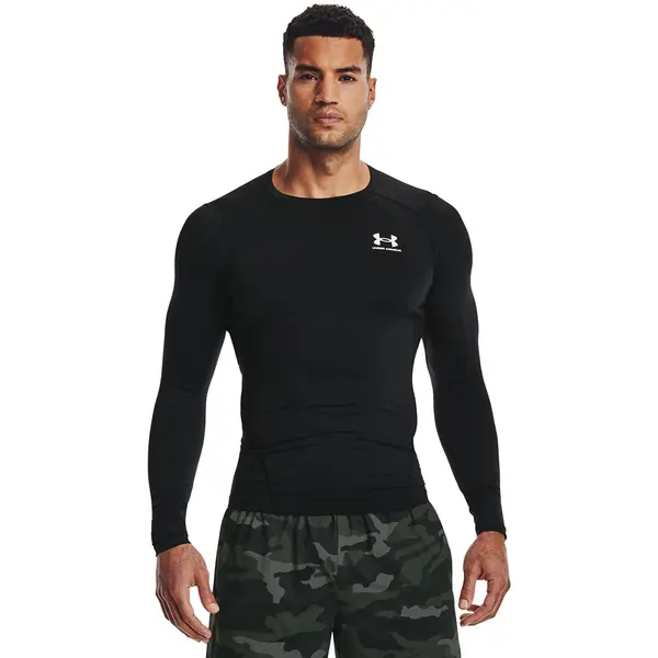Under Armour Тениска Under Armour Hg Armour Comp LS Black/ White L