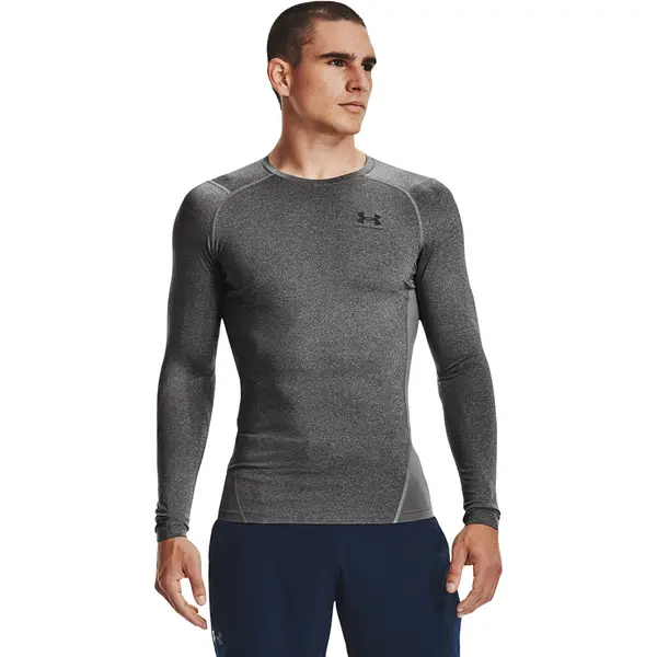 Under Armour Тениска Under Armour Hg Armour Comp LS Carbon Heather/ Black S