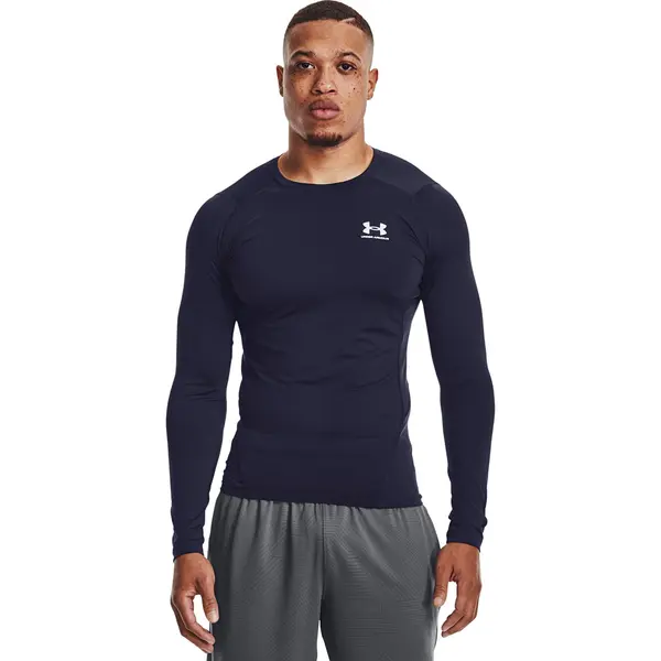 Under Armour Тениска Under Armour Hg Armour Comp LS Midnight Navy/ White M